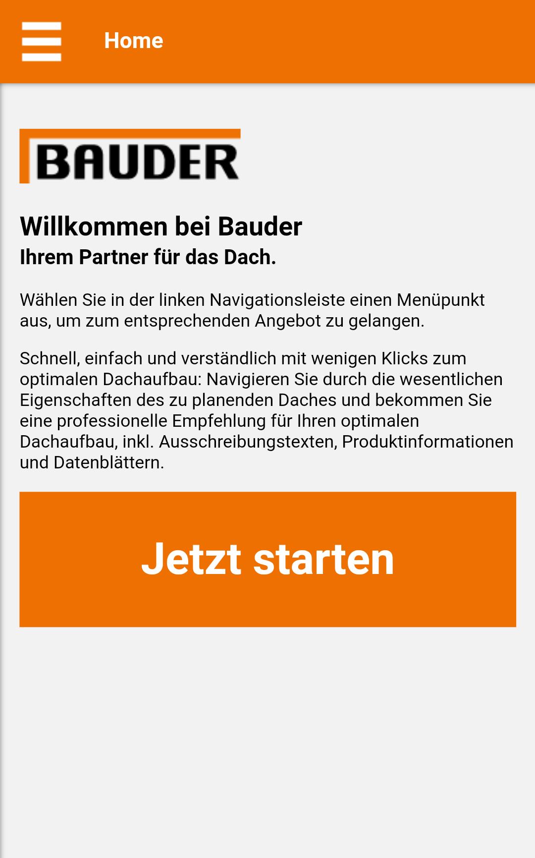 Bauder Flachdach-Navigator 2.0