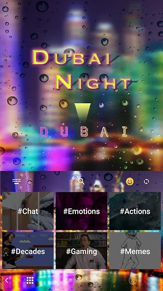 Dubai Night Keyboard Theme
