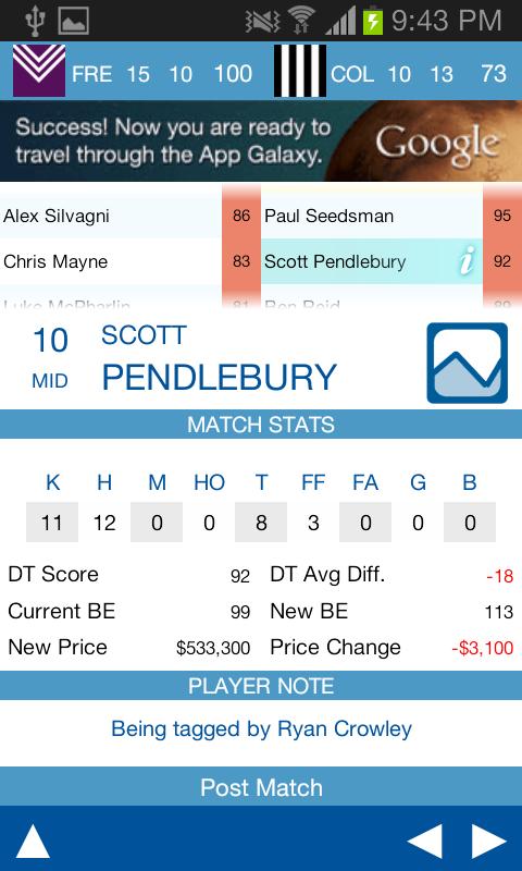 Dream-Stats AFL Scores Free