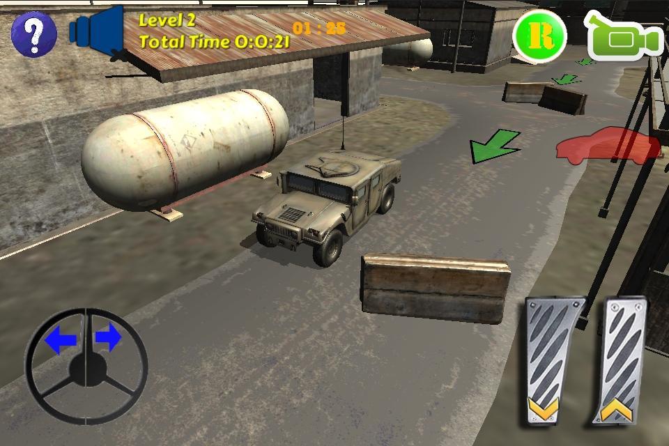 Humvee Car Simulation Parking