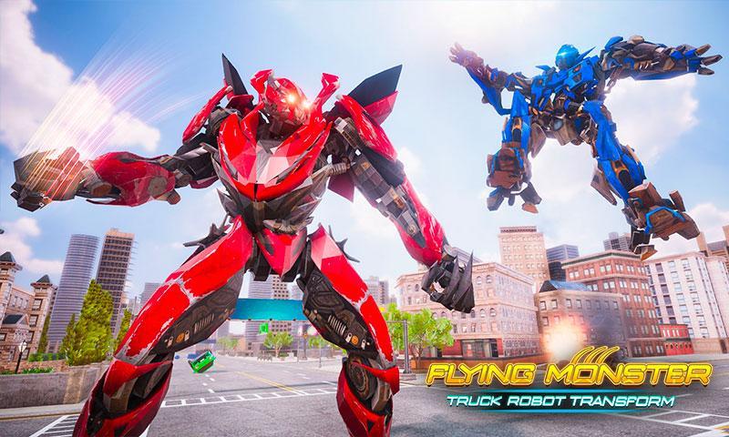 Flying Robot Monster Truck Transform: Robot Battle