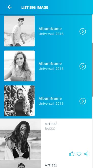 Ionic 3 Material Design UI Template - Blue Light