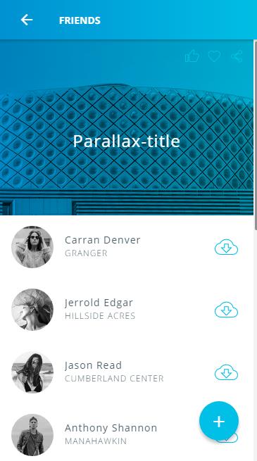 Ionic 3 Material Design UI Template - Blue Light