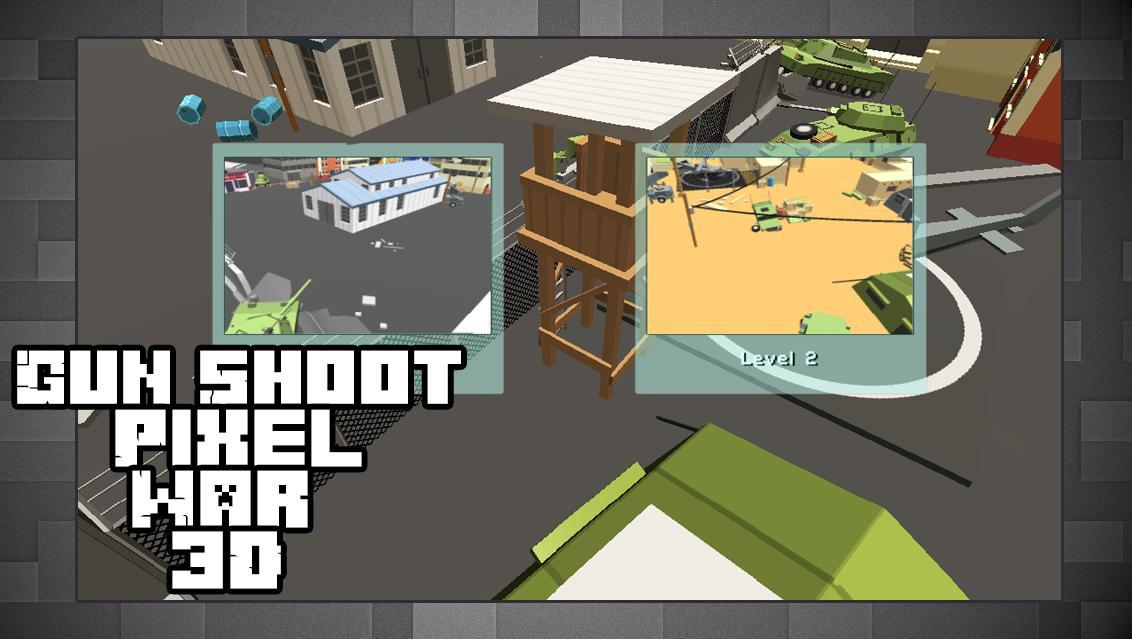 Gun Shoot - Pixel War 3D