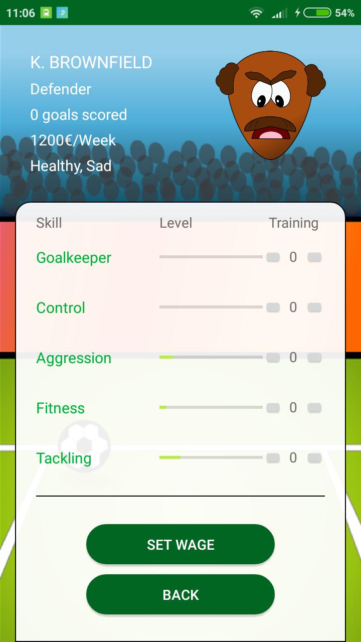 Simple Soccer Manager