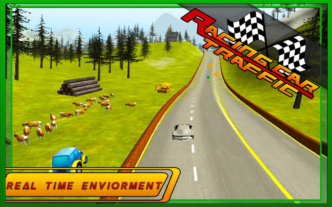 Racing Car in Traffic