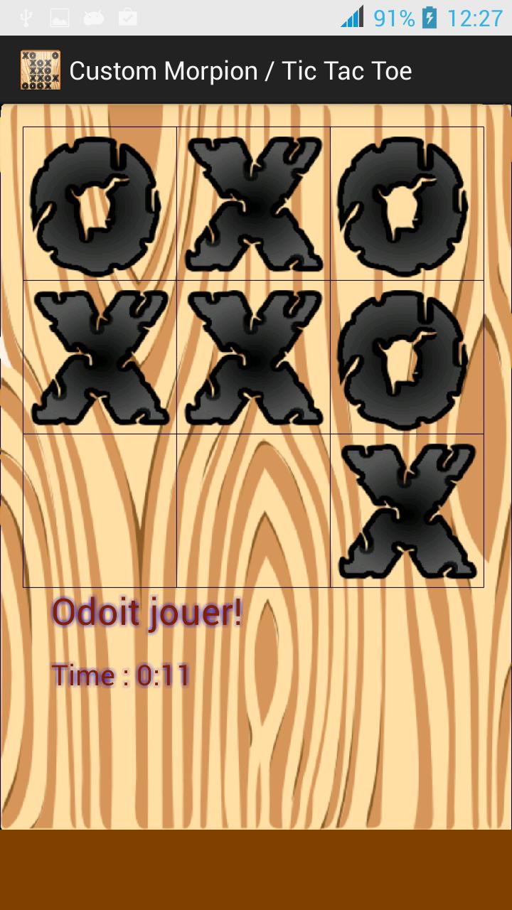 Custom Morpion / Tic Tac Toe