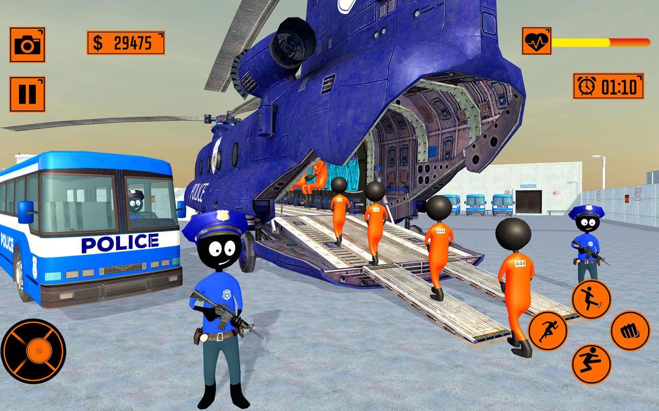 Real Stickman Prisoner Transport