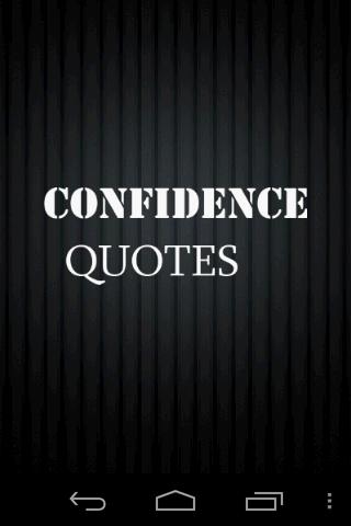 Confidence Quotes