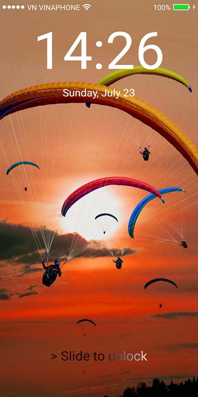 Lock Screen OS 10 - Phone7