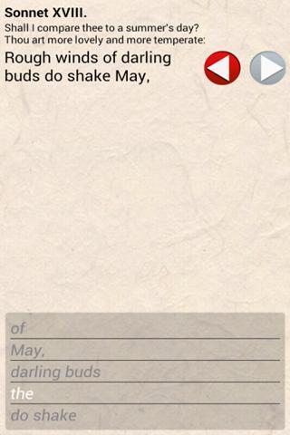 Shakespeare Sonnet Trainer Lt