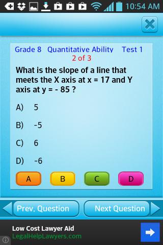 Free Grade 8 Math English 8th