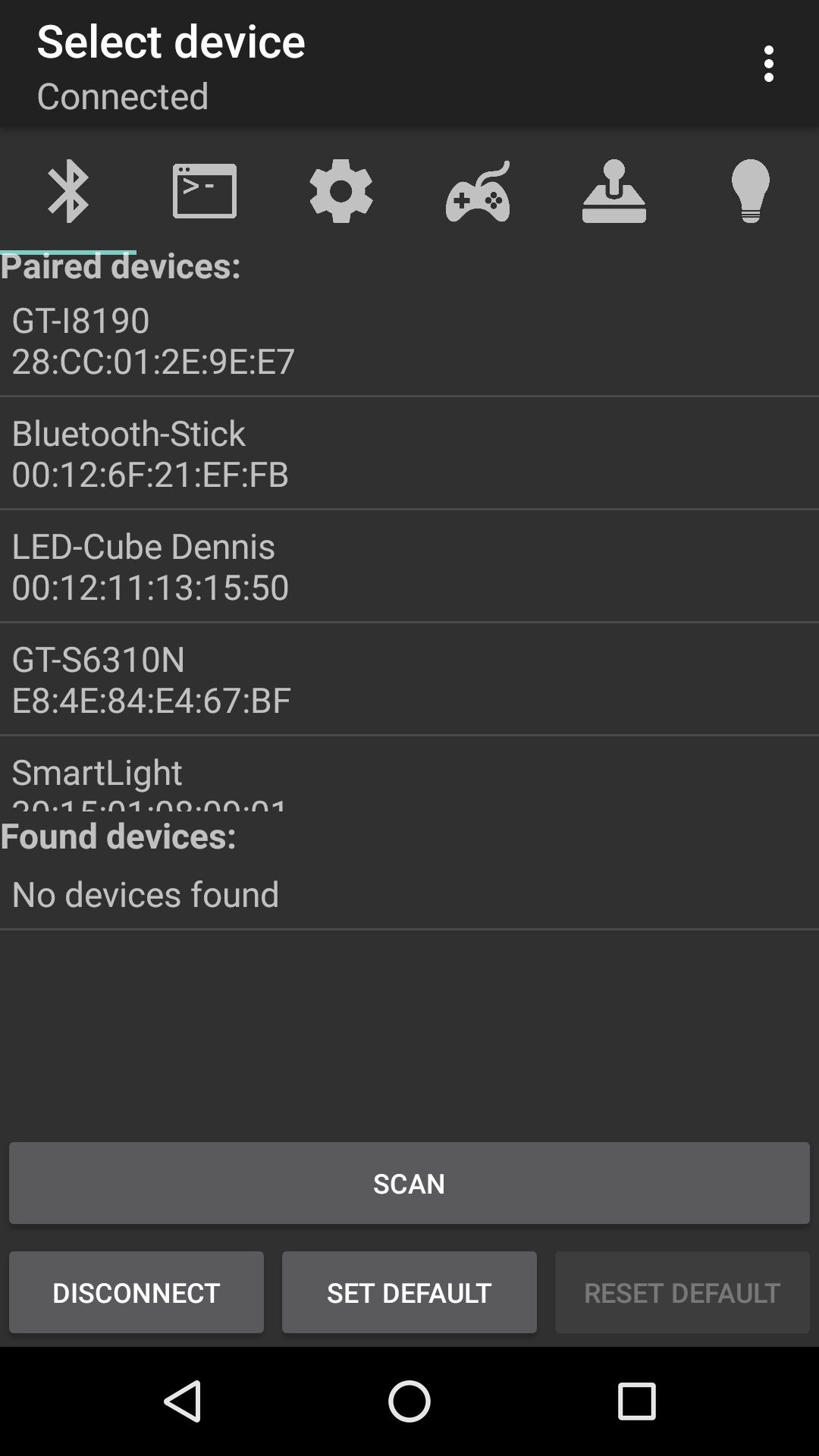 Bluetooth Control BT->uC FREE