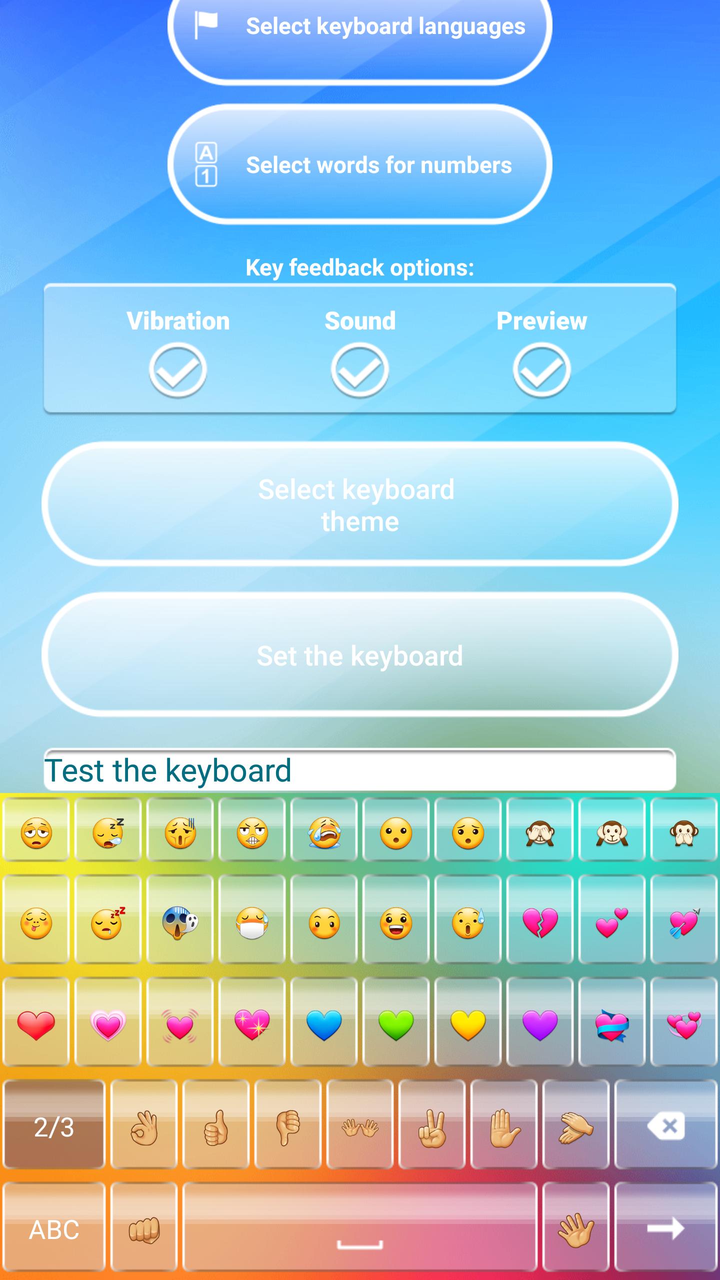 Glass Keyboard Theme