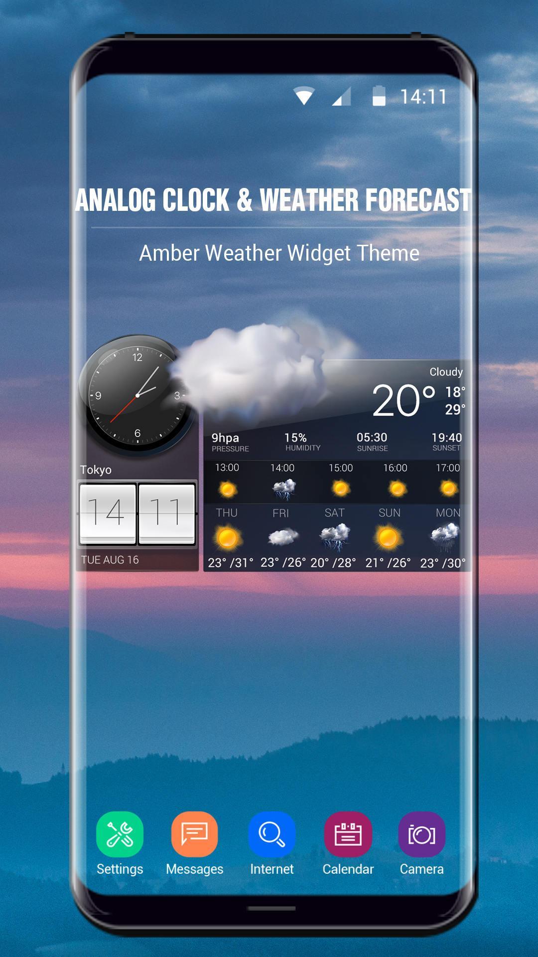 Live weather and temperature app