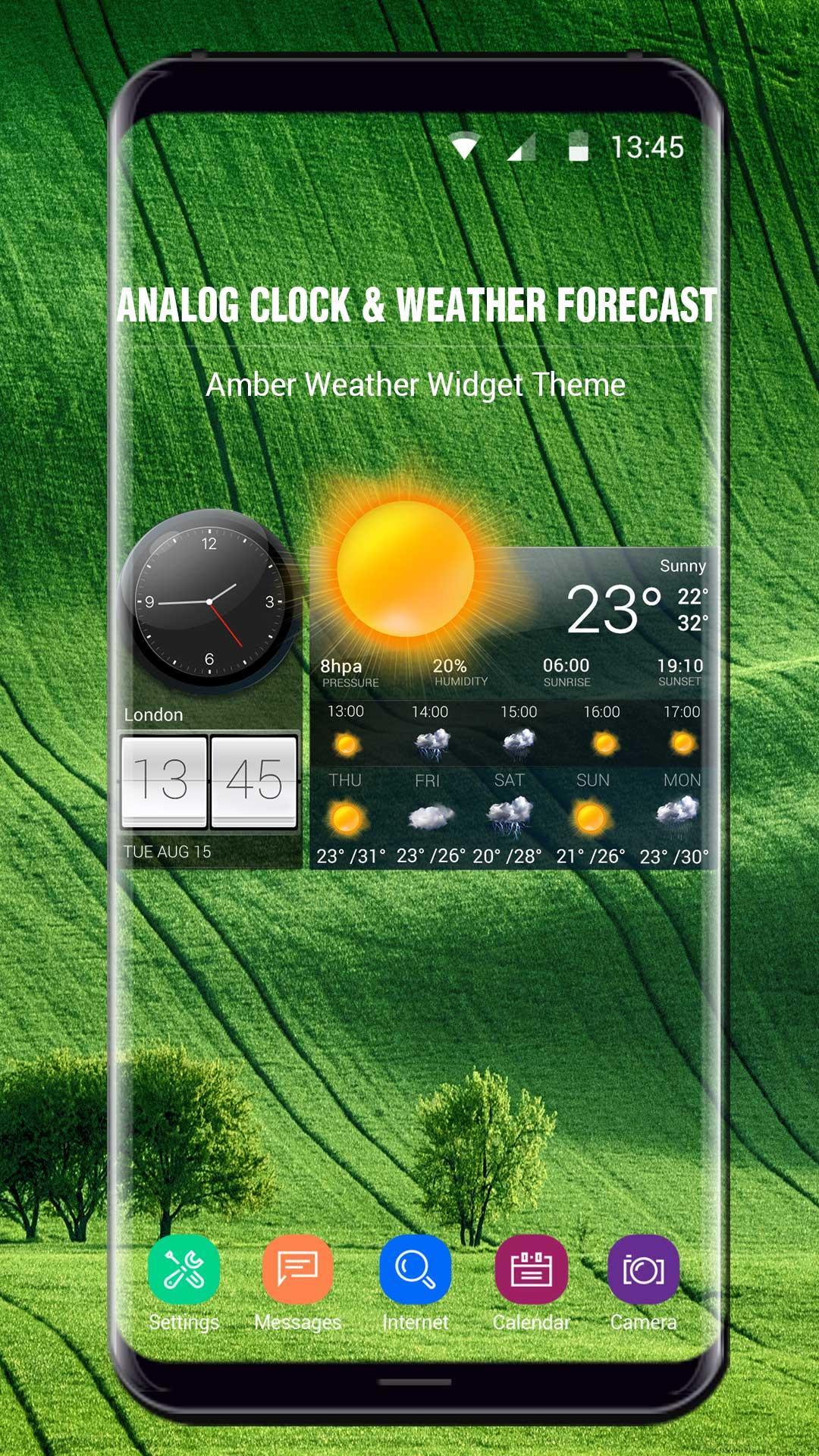 Live weather and temperature app