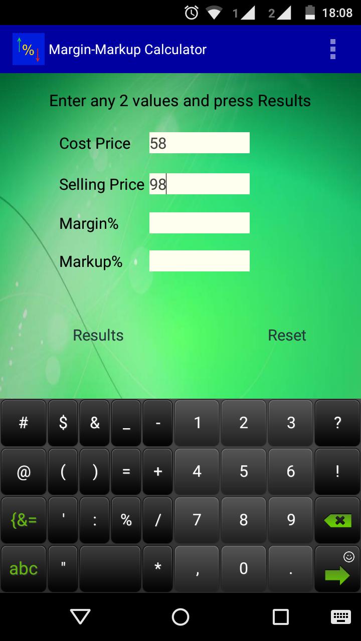Margin Markup Calculator- BETA