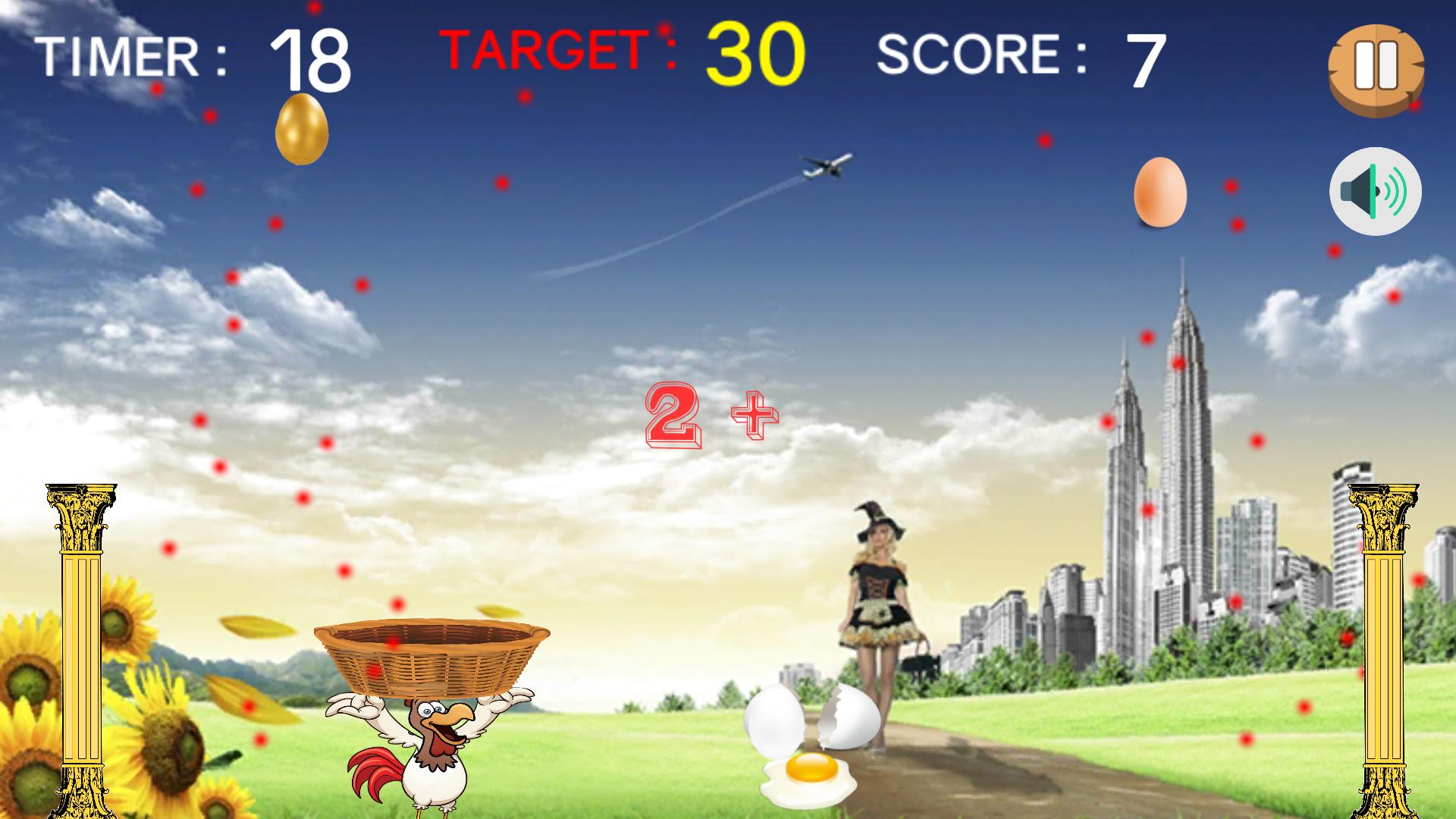 Invaders Chicken Eggs: Egg Catcher free game