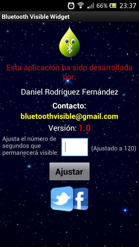 Bluetooth Visible Widget