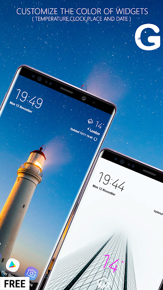 CLAW Weather App Clock Widget