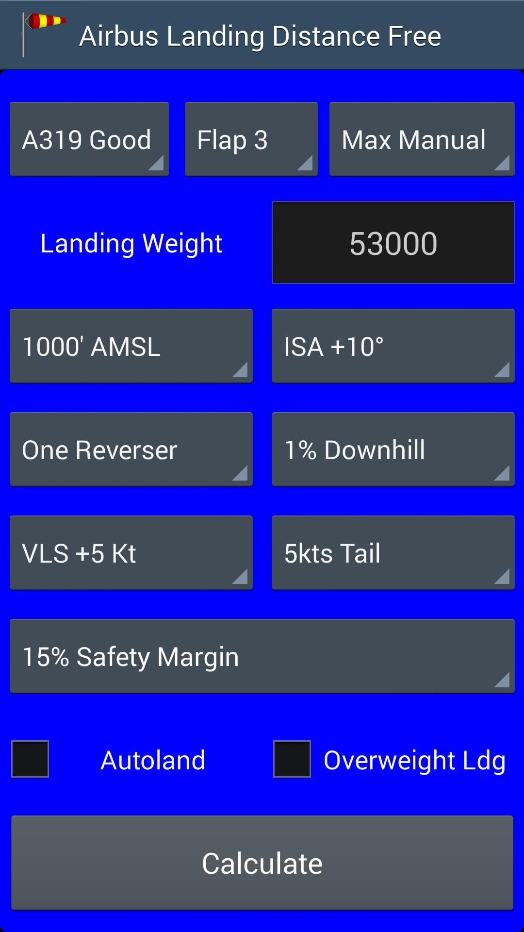 Airbus Landing Distance -Trial