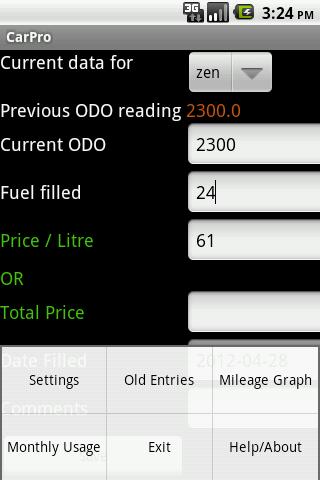 Vehicle Mileage Tracker