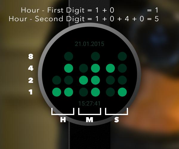 BWF - Binary Watch Face