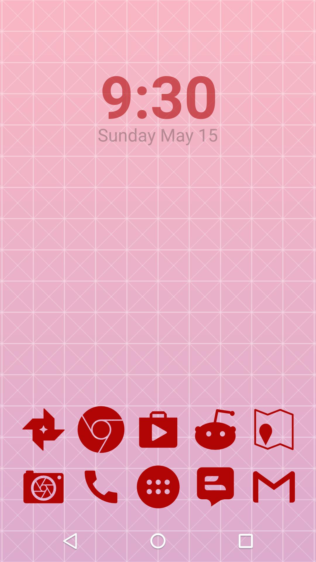 Stamped Red Icons
