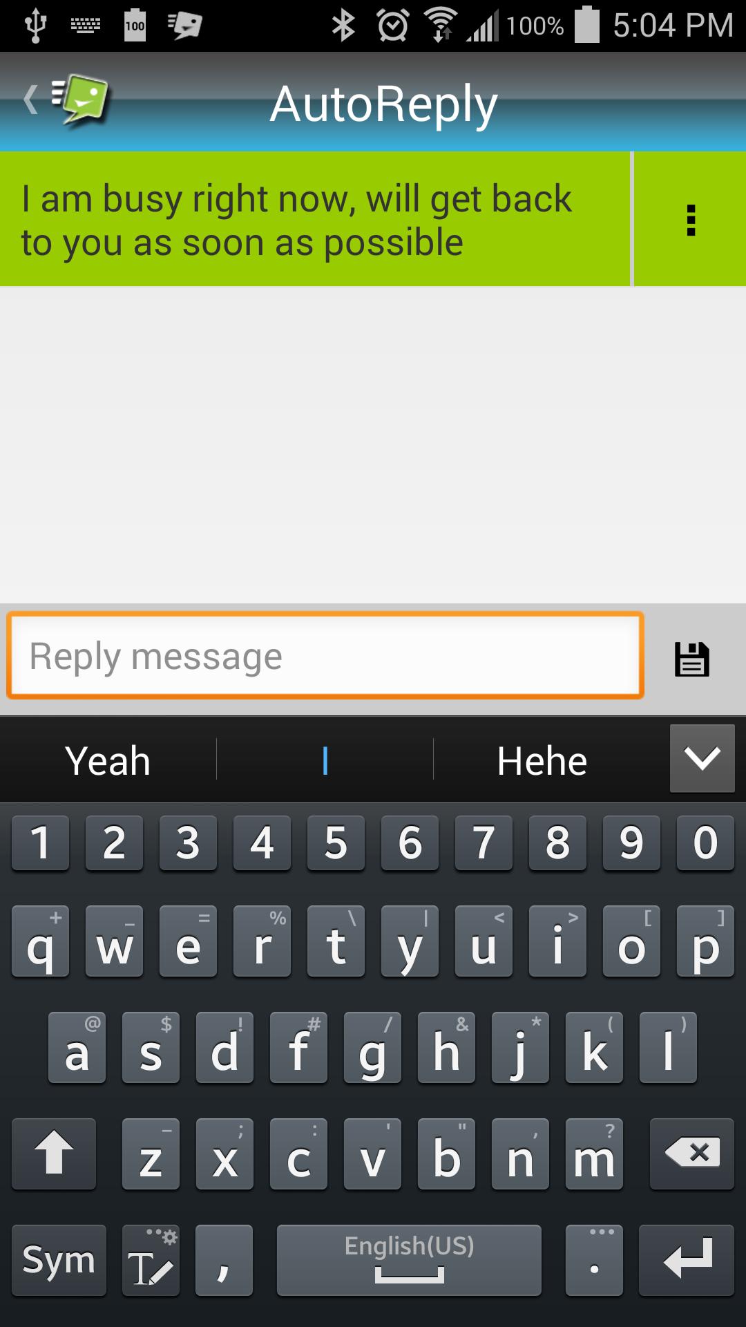 Auto Sms/Calls Reply