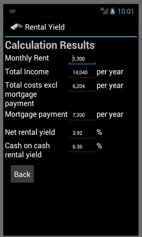 Rental Yield Calc