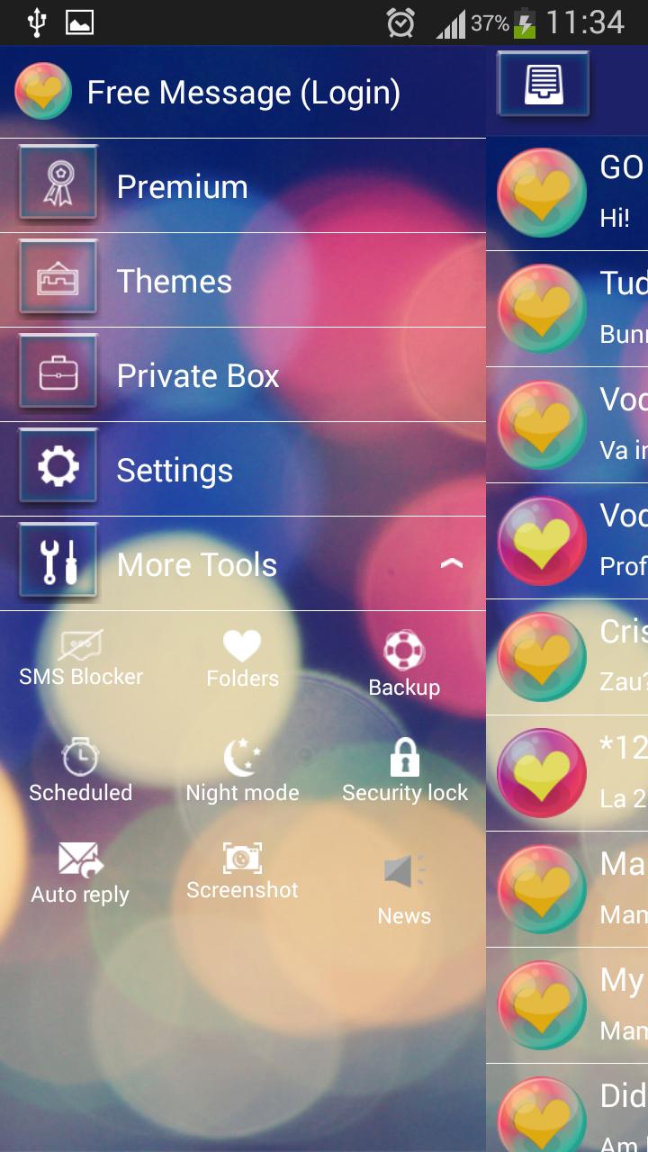 GO SMS City Lights Theme