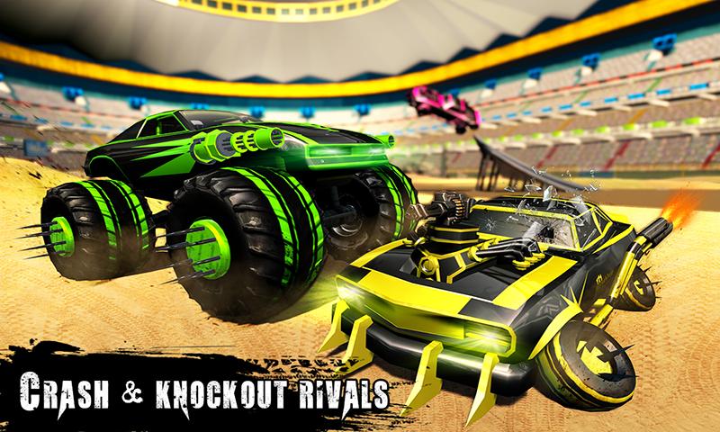 Light Monster Truck Derby Games: Crash Stunt Games