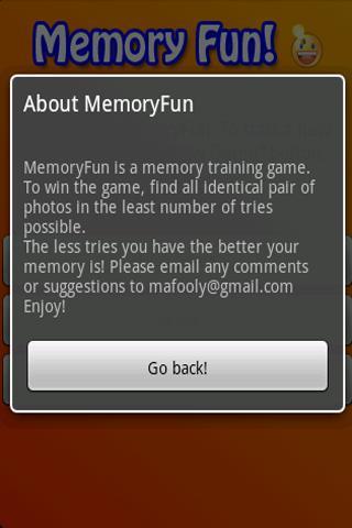 Memory for kids card matching