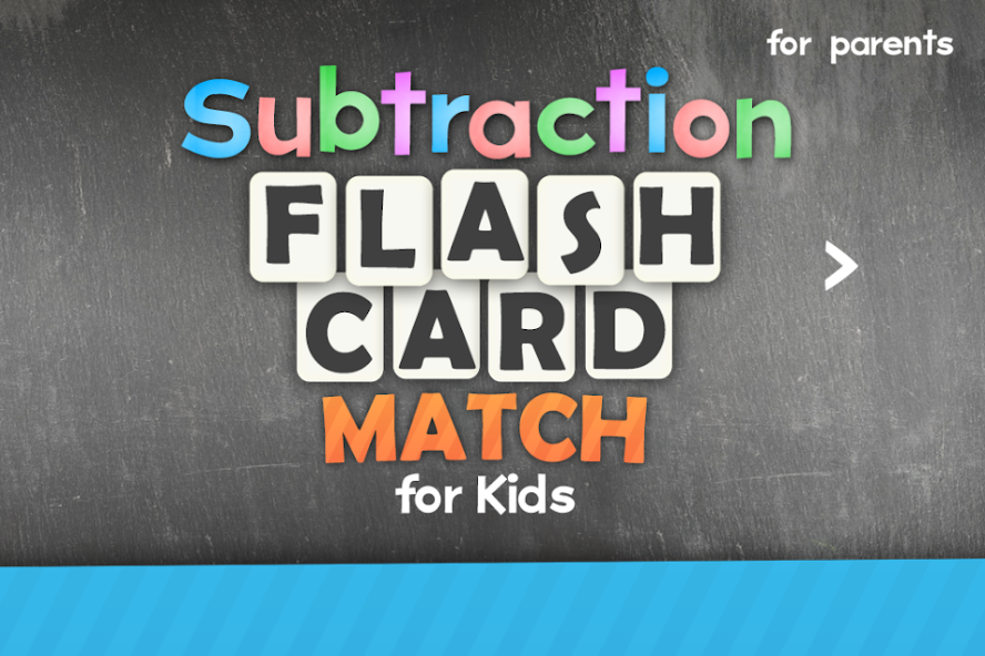Subtraction Flash Cards Math