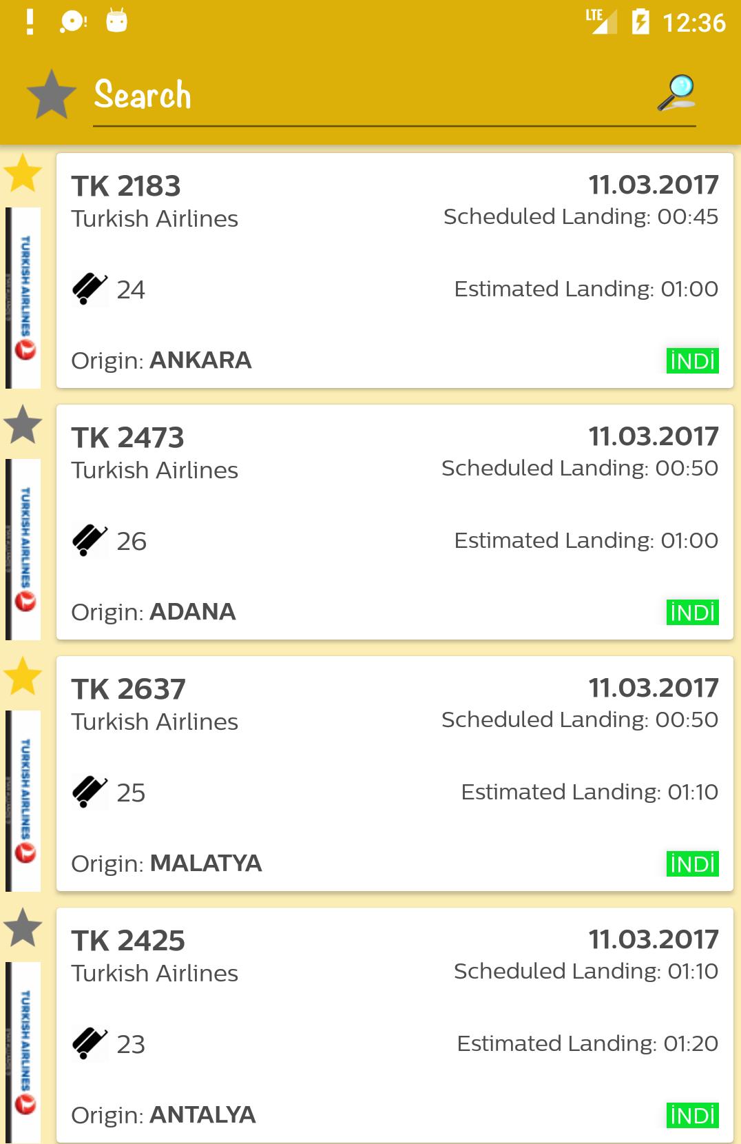 Flight Info Turkey