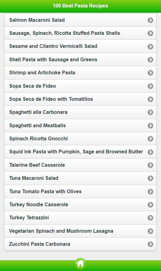 100 Best Pasta Recipes