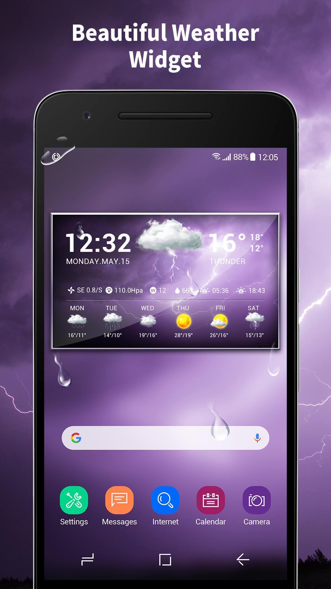 Local weather widget&Forecast