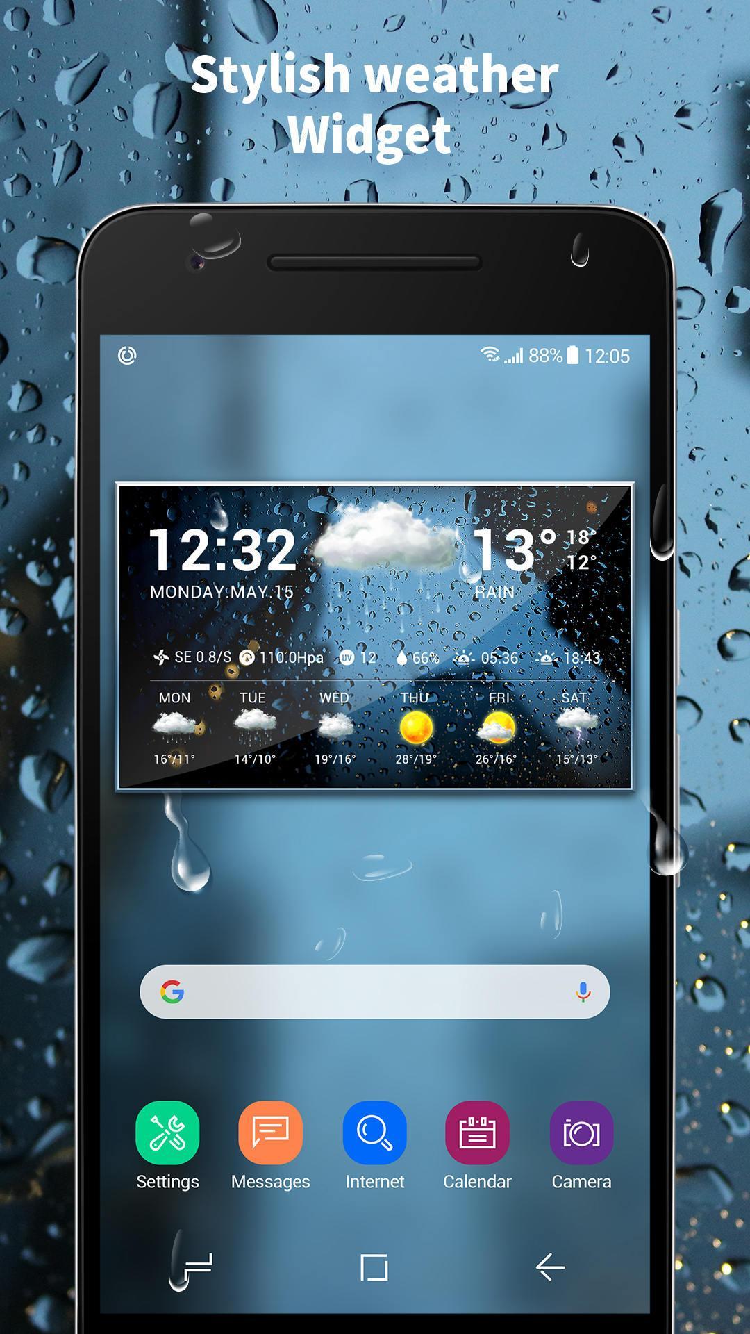Local weather widget&Forecast