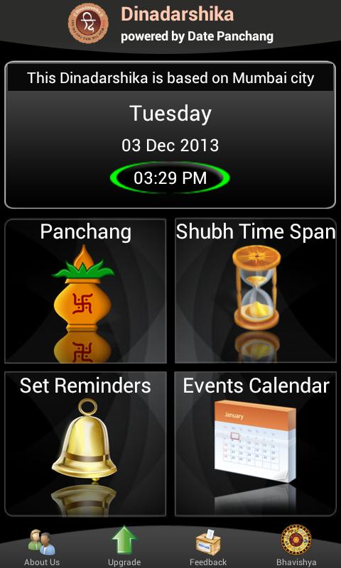 DATE PANCHANG DINADARSHIKA