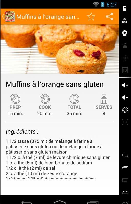 Recettes sans gluten