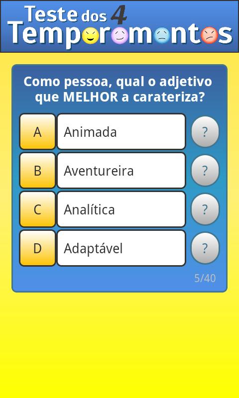 Teste dos 4 Temperamentos