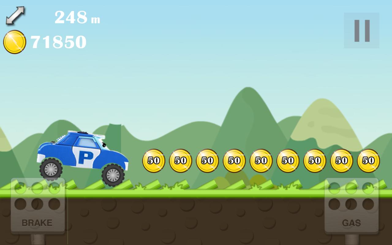 Hill Robocar Poli Climb Game