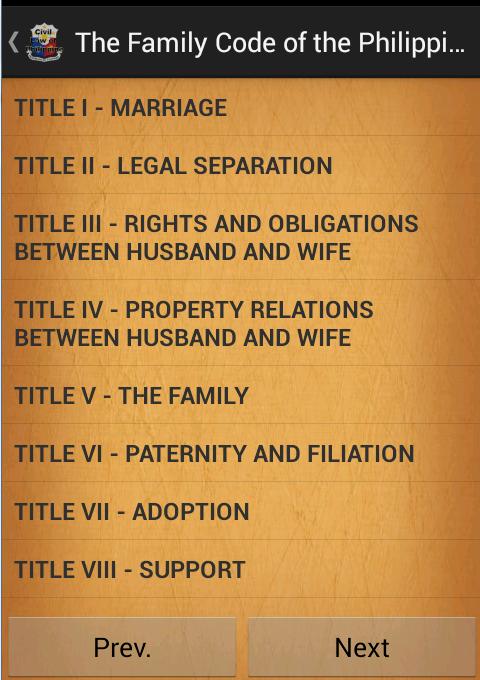 Civil law of Philippines