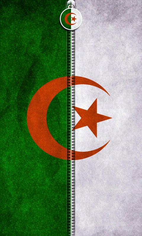 Algeria Flag Zipper UnLock