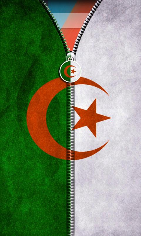 Algeria Flag Zipper UnLock