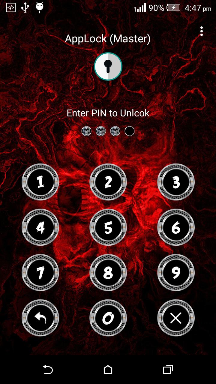 App Lock Master :Theme Skull
