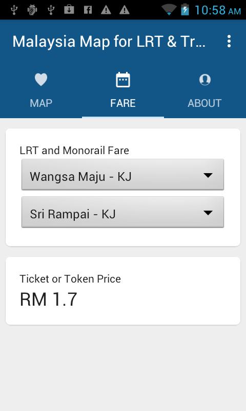 Malaysia Map for LRT & Train