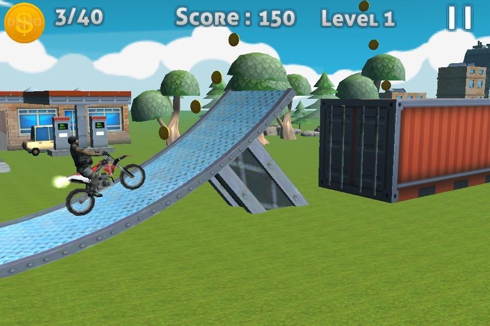 Motorbike 3D hill climb racing