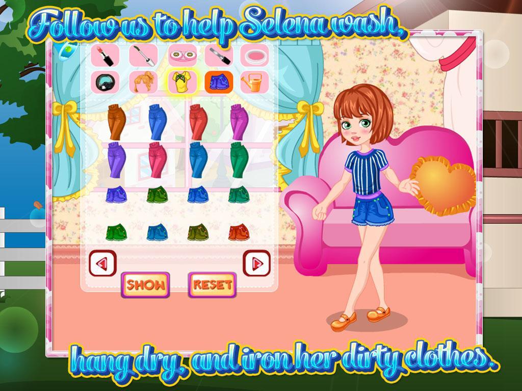 Princess  washing Clothes