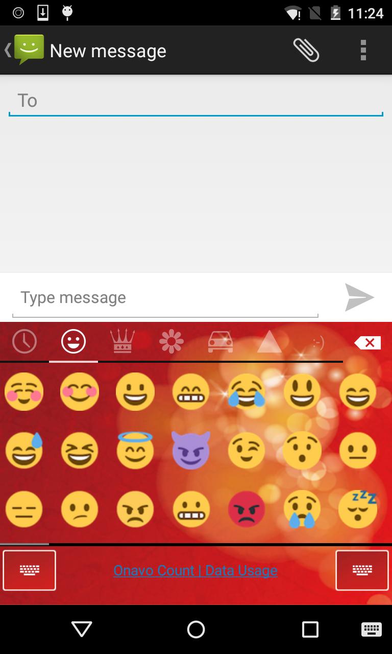Emoji Keyboard - Christmas Red